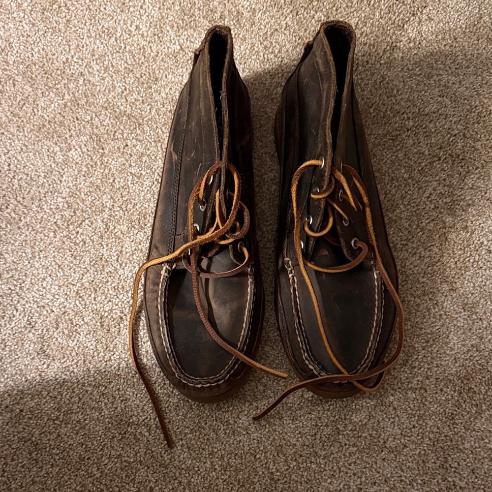 Sperry Brown Leather Lace-Up Boots